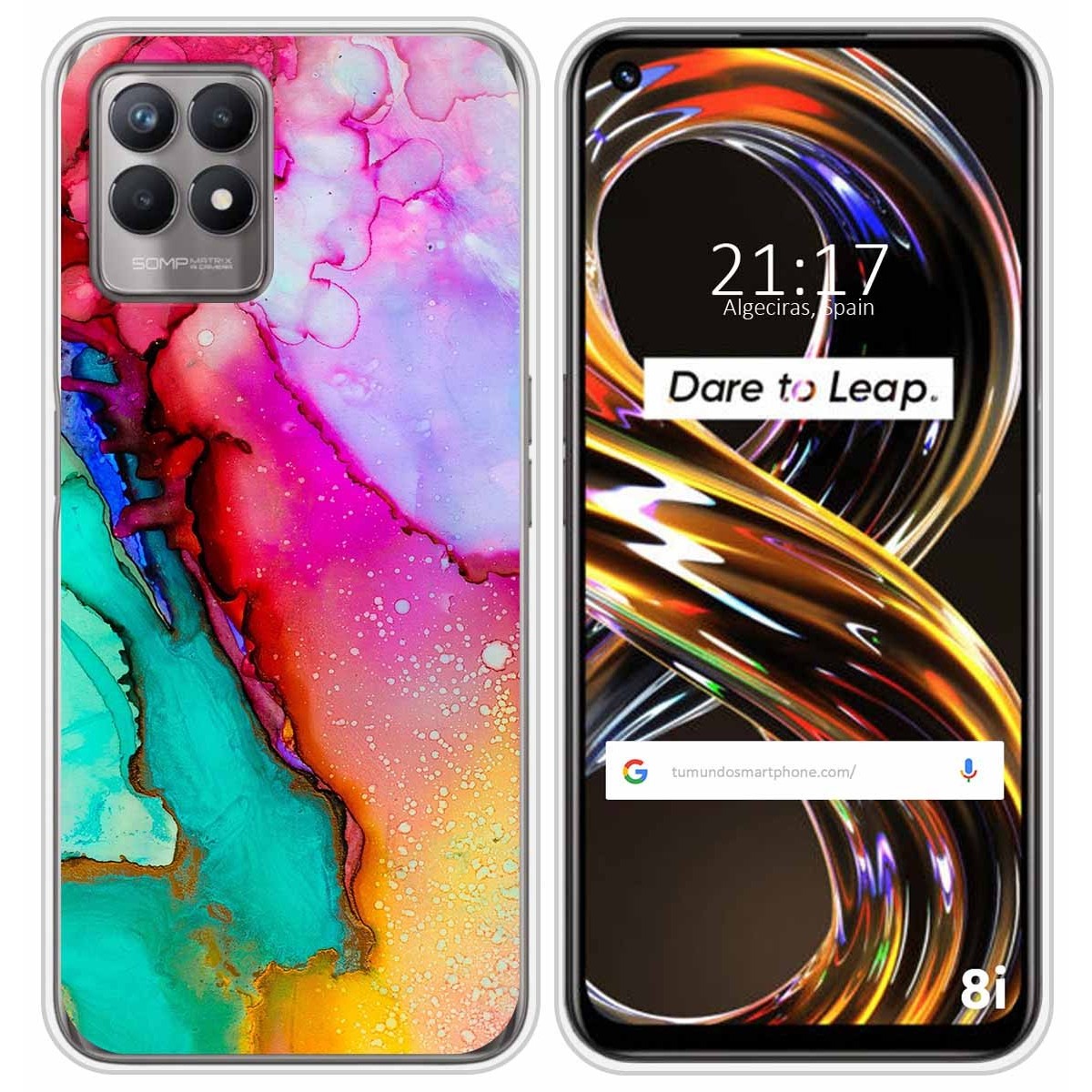 Funda Silicona para Realme 8i diseño Mármol 15 Dibujos