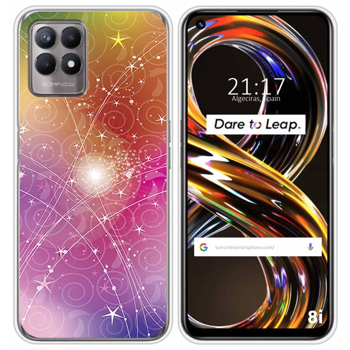 Funda Silicona para Realme 8i diseño Abstracto Dibujos