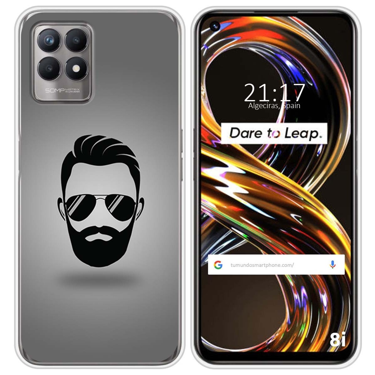 Funda Silicona para Realme 8i diseño Barba Dibujos