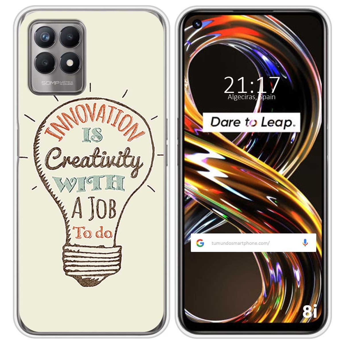 Funda Silicona para Realme 8i diseño Creativity Dibujos