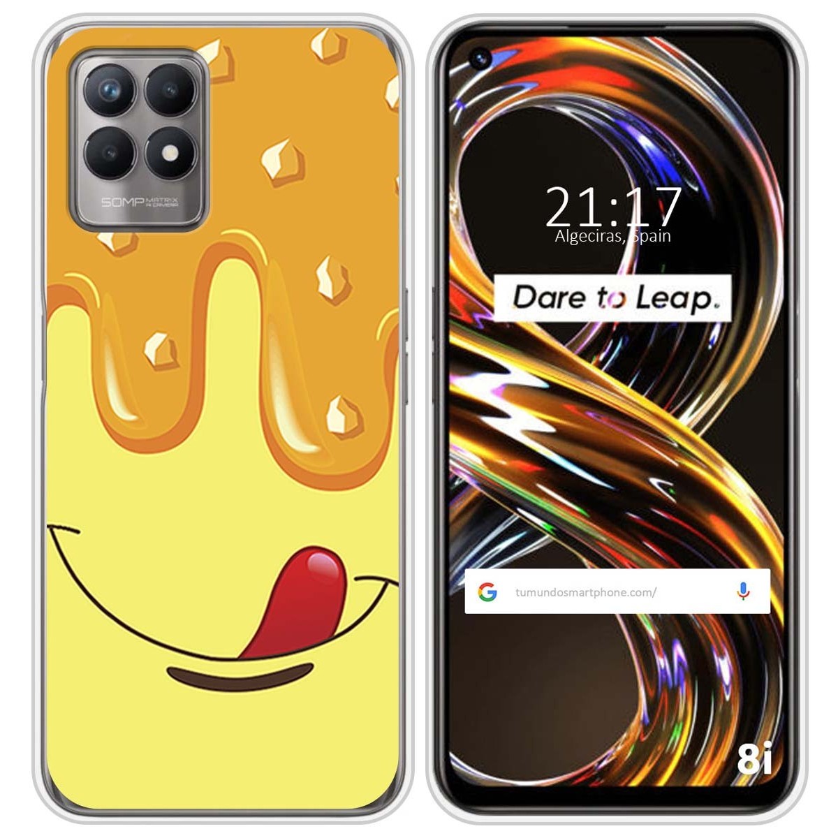 Funda Silicona para Realme 8i diseño Helado Vainilla Dibujos