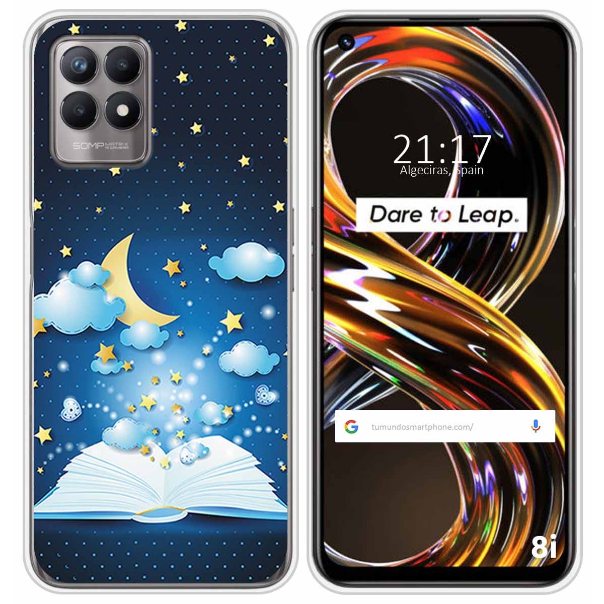 Funda Silicona para Realme 8i diseño Libro Cuentos Dibujos