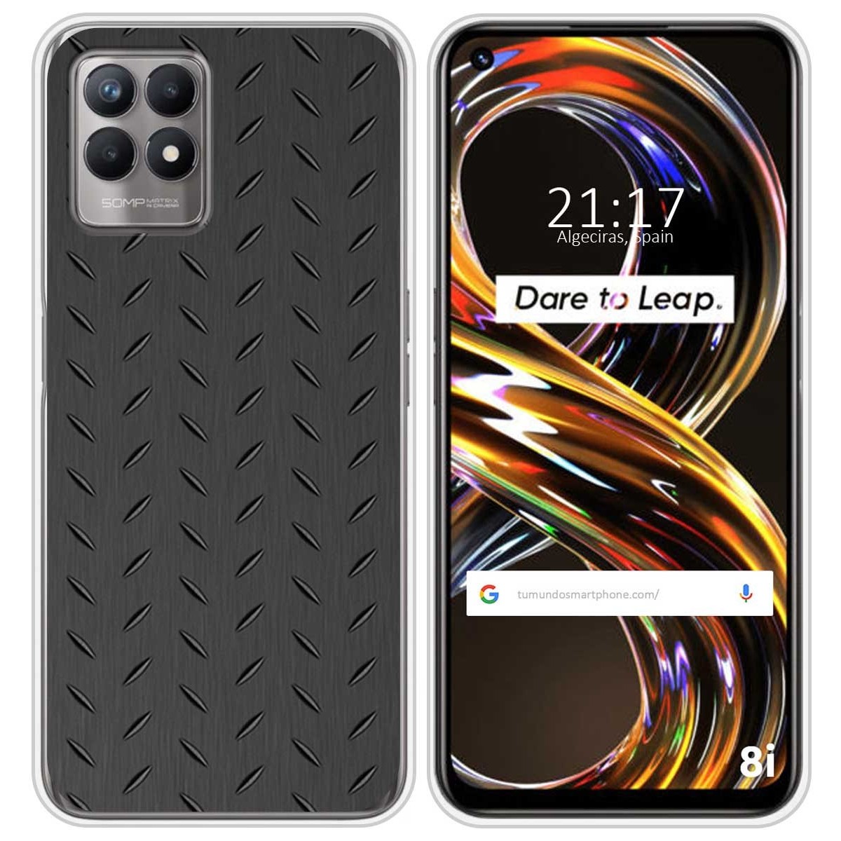 Funda Silicona para Realme 8i diseño Metal Dibujos