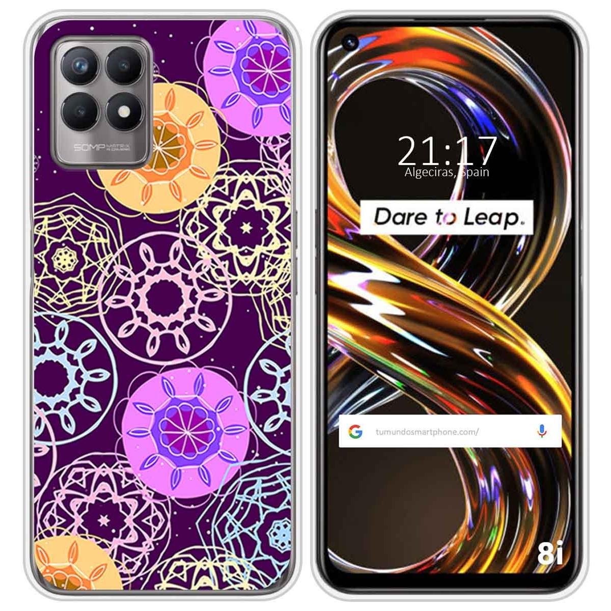 Funda Silicona para Realme 8i diseño Radial Dibujos