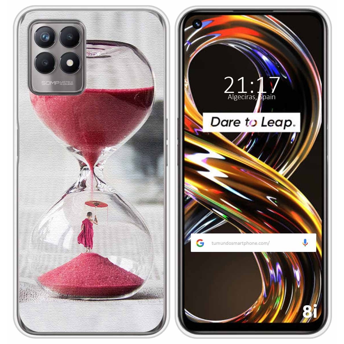 Funda Silicona para Realme 8i diseño Reloj Dibujos