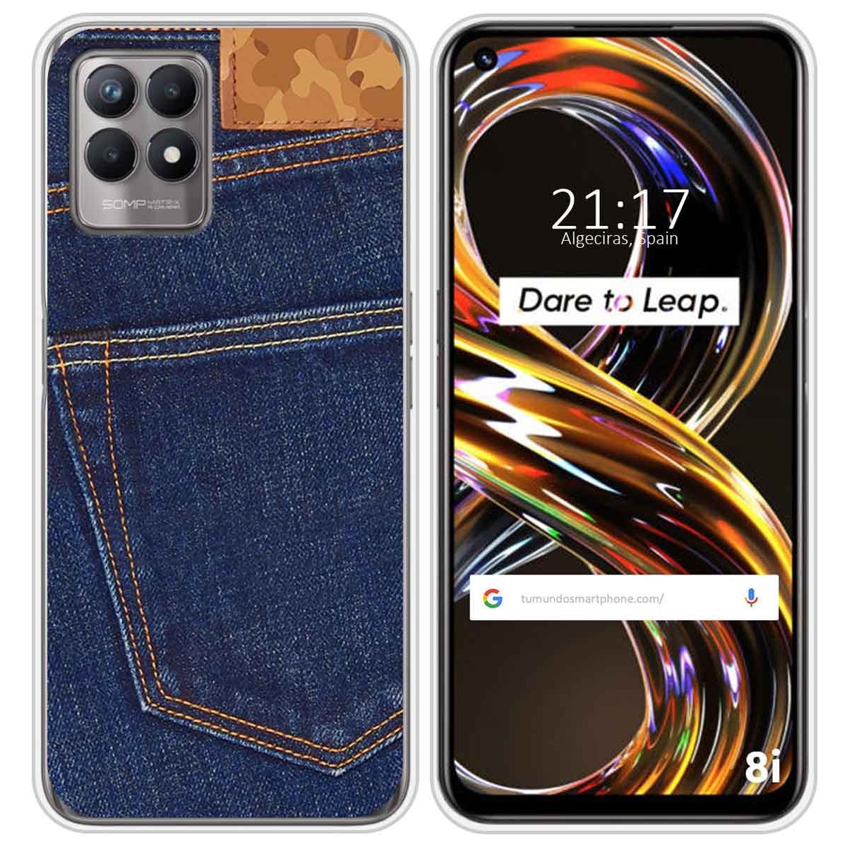 Funda Silicona para Realme 8i diseño Vaquero Dibujos