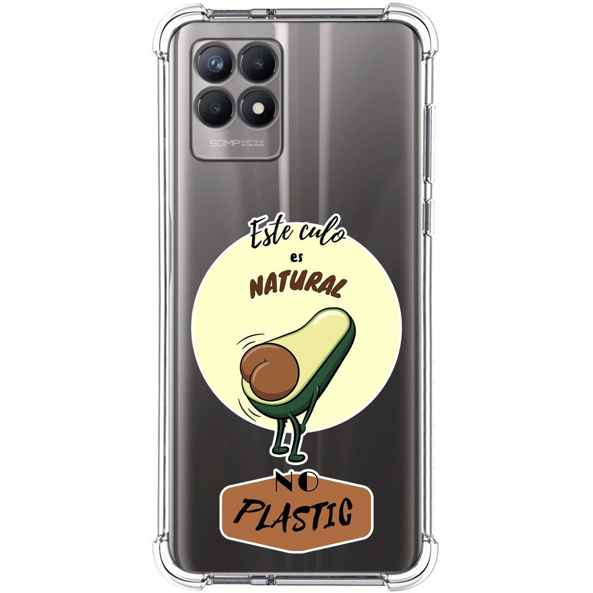 Funda Silicona Antigolpes para Realme 8i diseño Culo Natural Dibujos