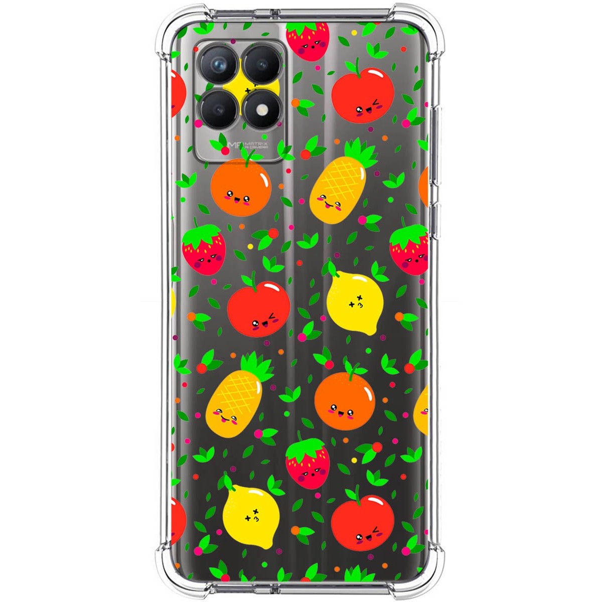 Funda Silicona Antigolpes para Realme 8i diseño Frutas 01 Dibujos