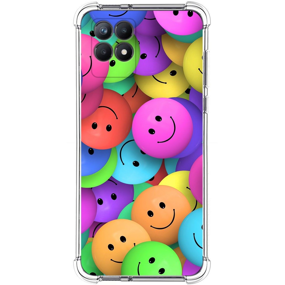 Funda Silicona Antigolpes para Realme 8i diseño Smile Dibujos