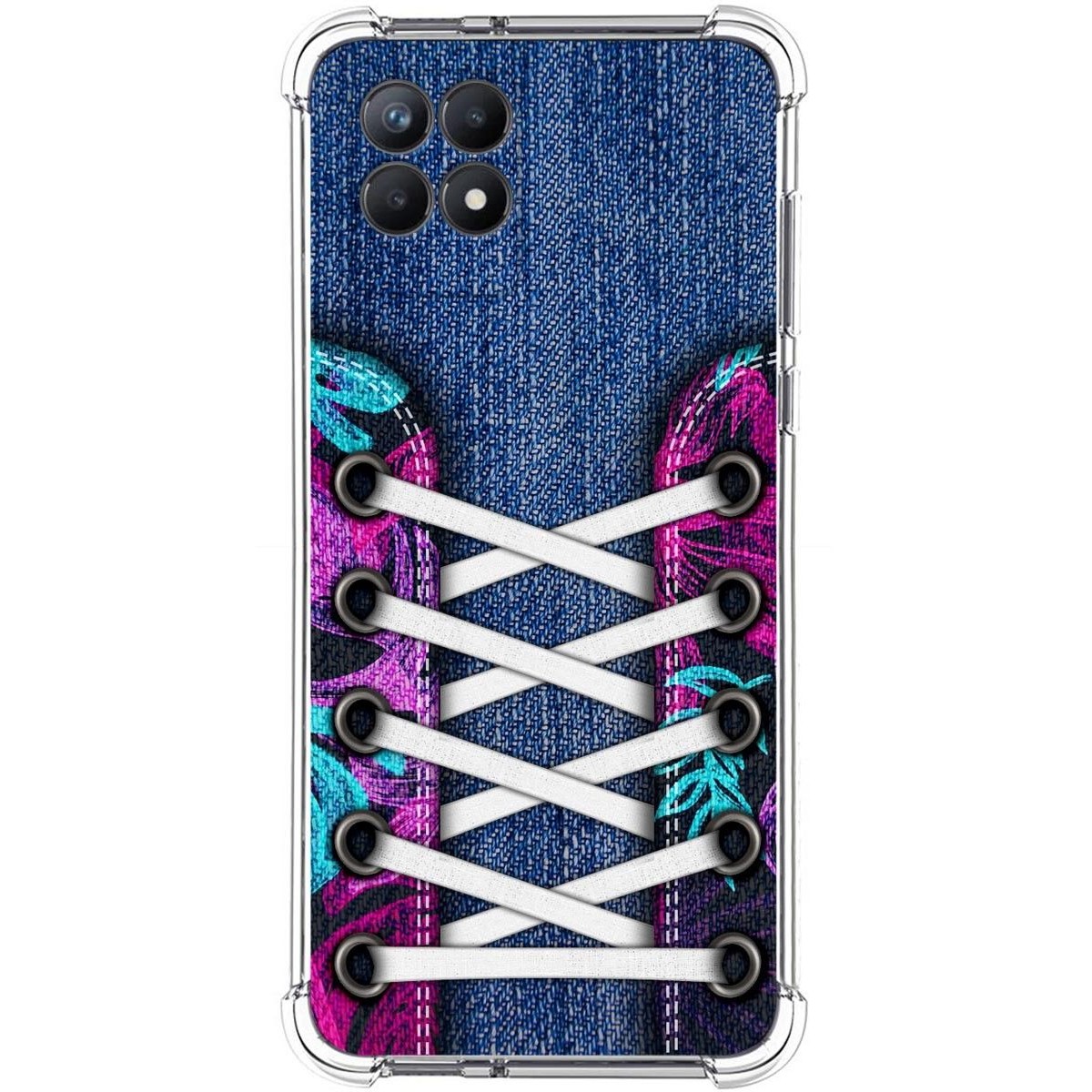 Funda Silicona Antigolpes para Realme 8i diseño Zapatillas 06 Dibujos