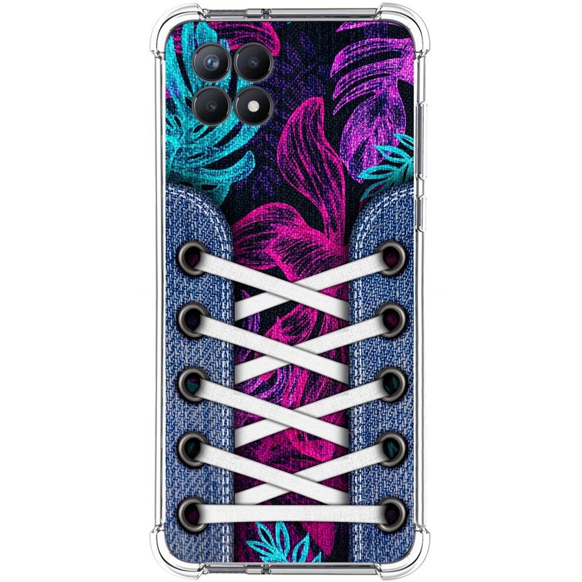 Funda Silicona Antigolpes para Realme 8i diseño Zapatillas 07 Dibujos
