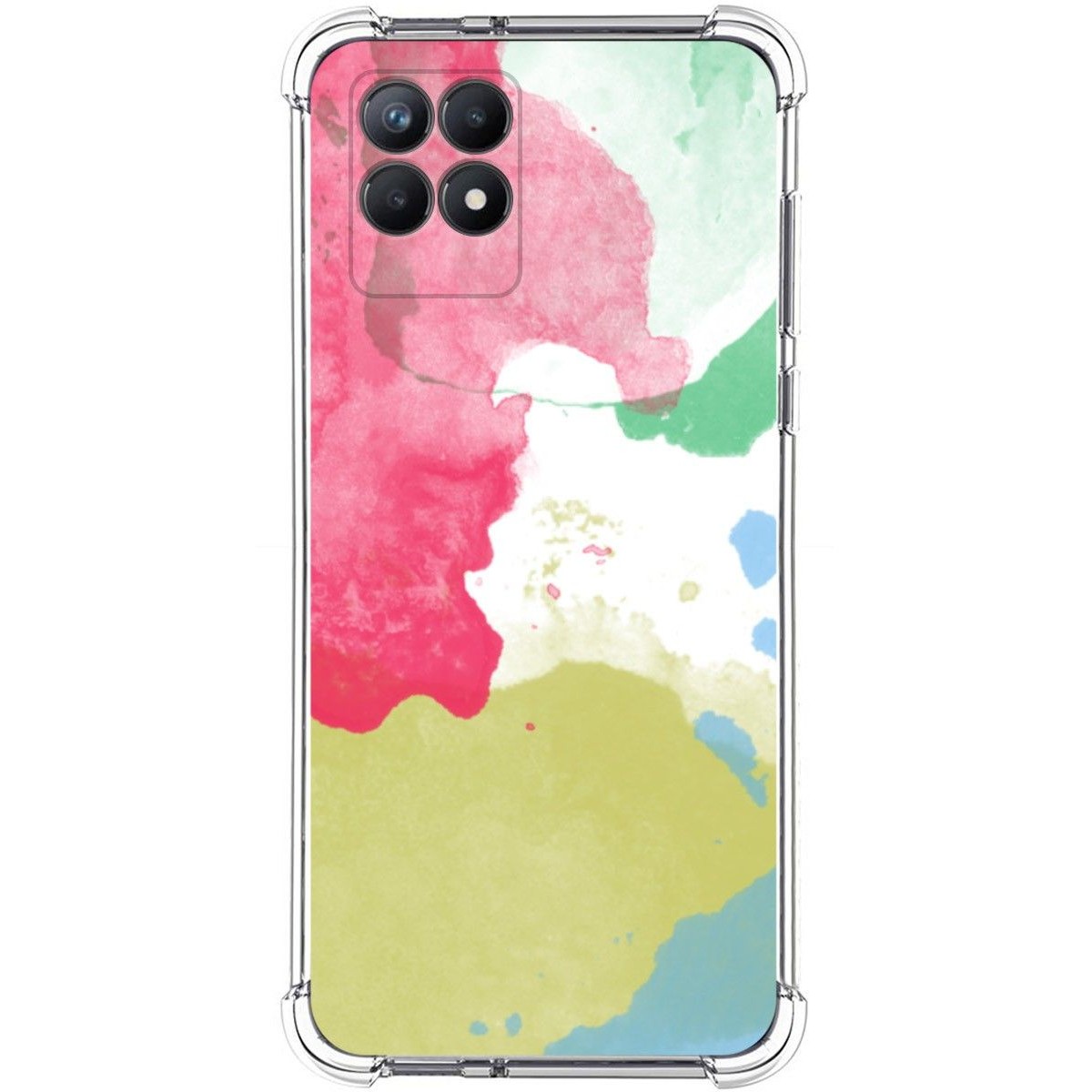 Funda Silicona Antigolpes para Realme 8i diseño Acuarela 02 Dibujos