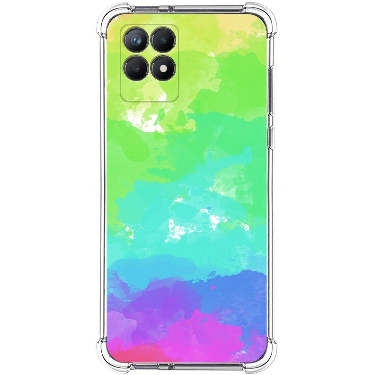 Funda Silicona Antigolpes para Realme 8i diseño Acuarela 03 Dibujos