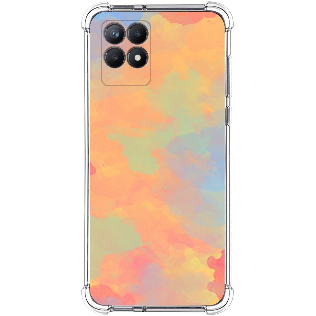 Funda Silicona Antigolpes para Realme 8i diseño Acuarela 08 Dibujos