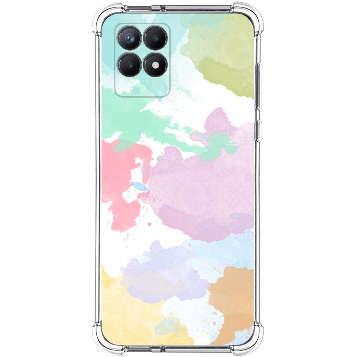 Funda Silicona Antigolpes para Realme 8i diseño Acuarela 11 Dibujos