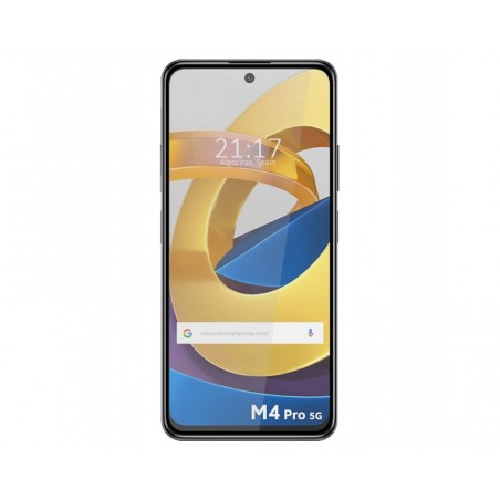 Protector Cristal Templado Completo 5D Full Glue Negro para Xiaomi POCO M4 Pro 5G Vidrio