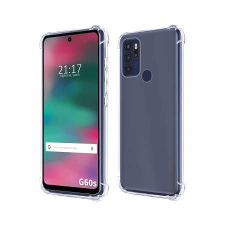 Funda Silicona Antigolpes Transparente para Motorola Moto G60s