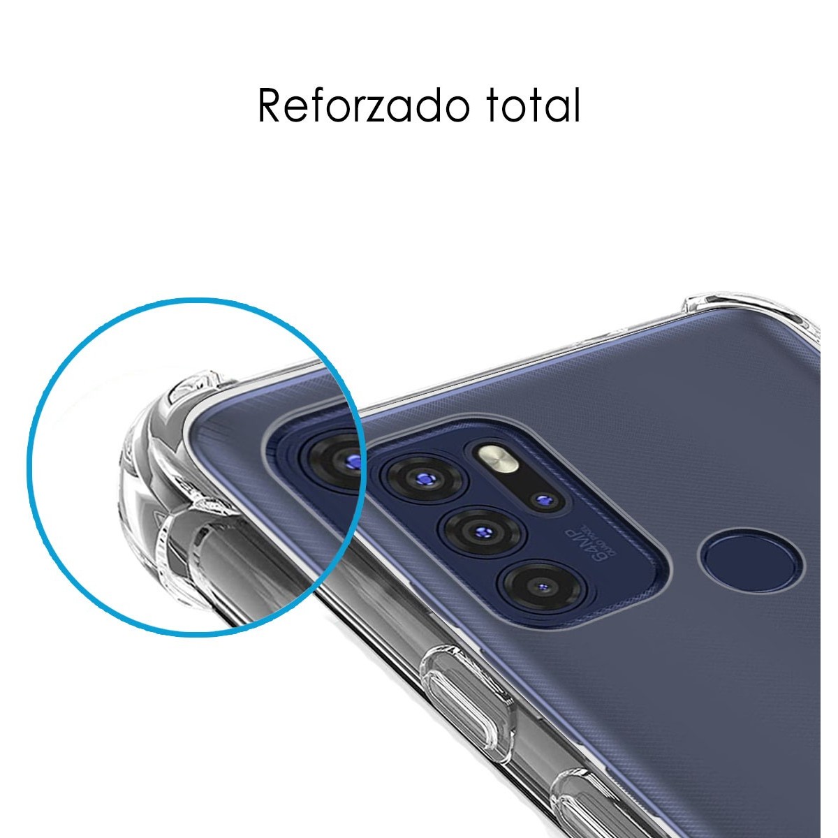 Funda Silicona Antigolpes Transparente para Motorola Moto G60s