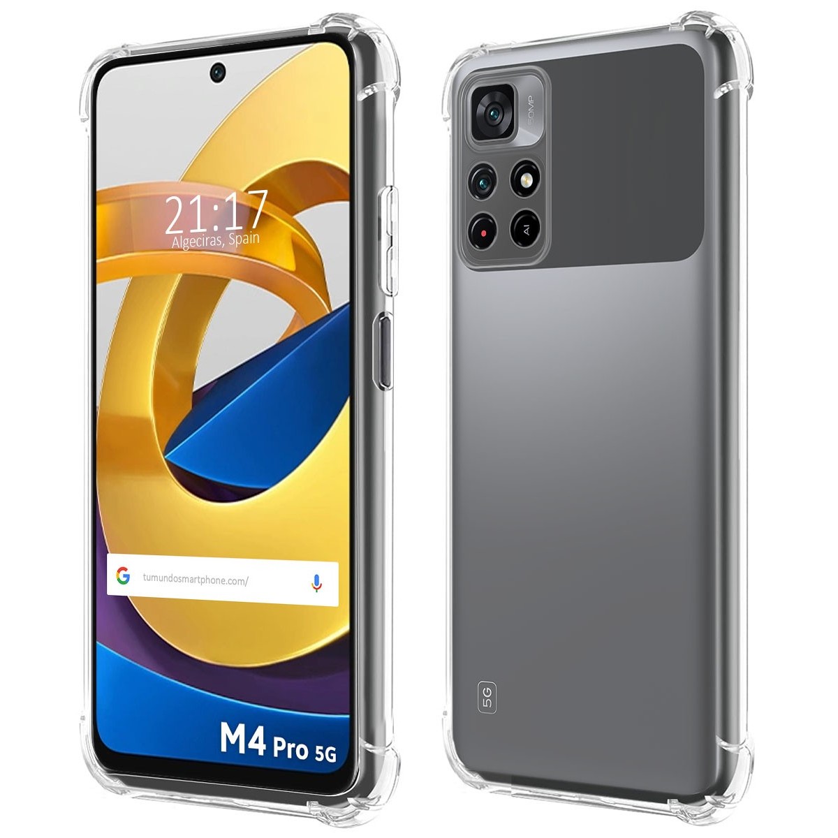 Funda Silicona Antigolpes Transparente para Xiaomi POCO M4 Pro 5G