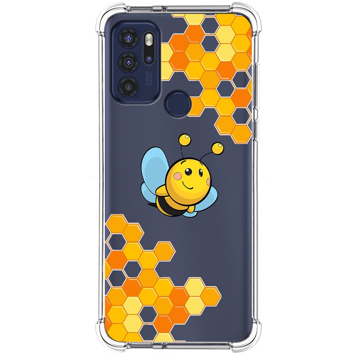 Funda Silicona Antigolpes para Motorola Moto G60s diseño Abeja Dibujos