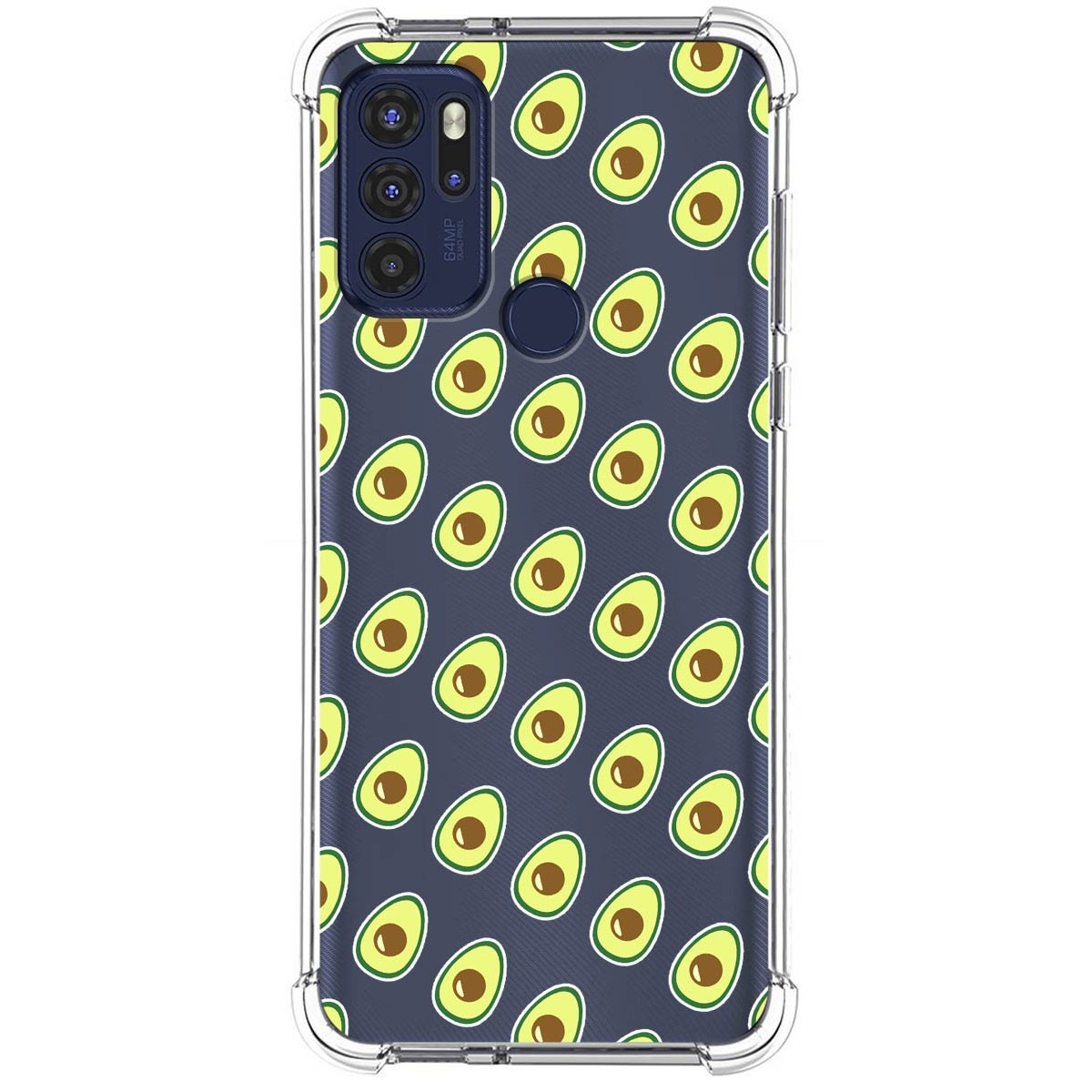 Funda Silicona Antigolpes para Motorola Moto G60s diseño Aguacate Dibujos