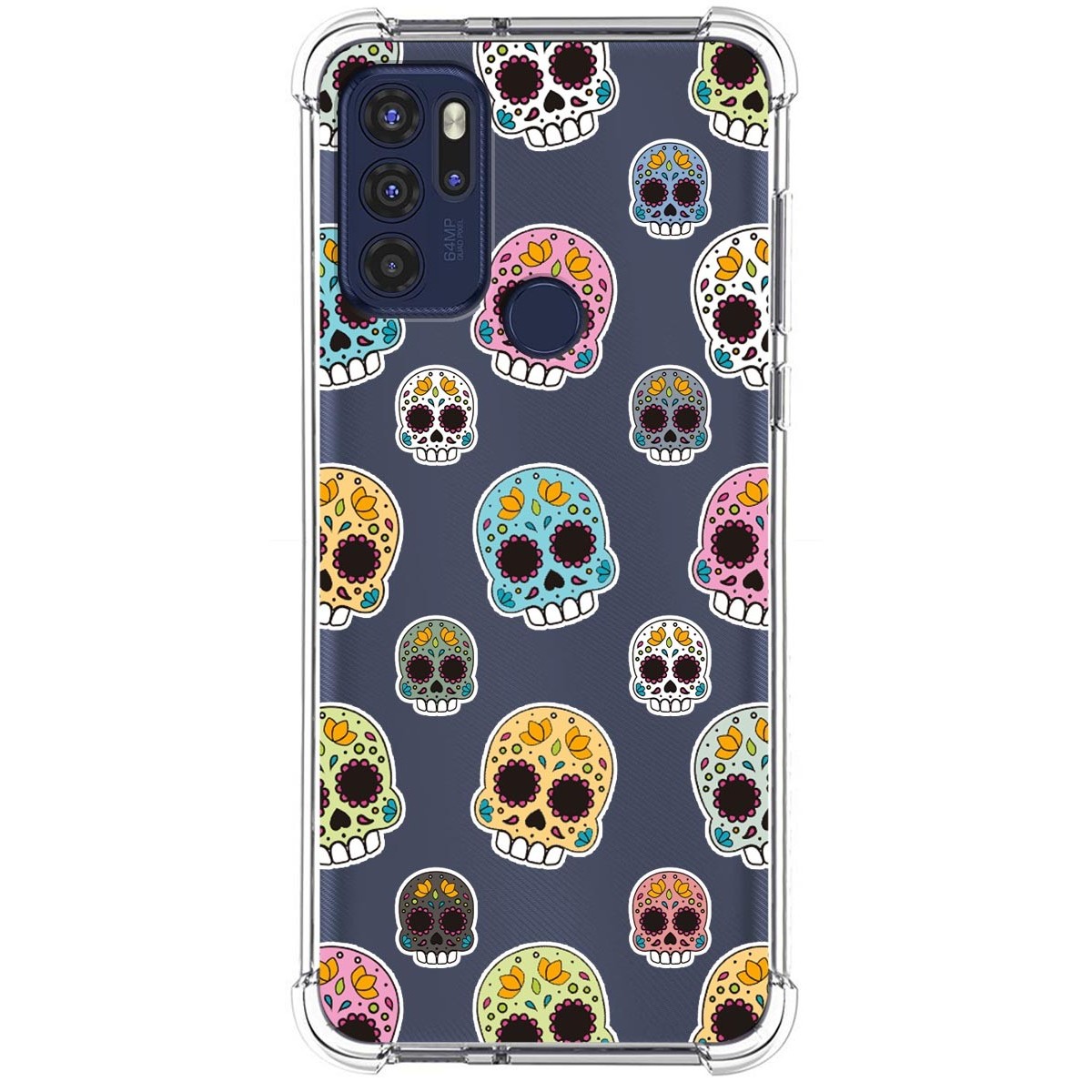 Funda Silicona Antigolpes para Motorola Moto G60s diseño Catrina Dibujos