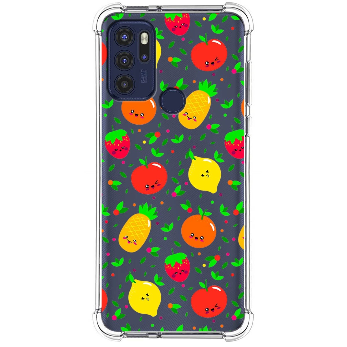 Funda Silicona Antigolpes para Motorola Moto G60s diseño Frutas 01 Dibujos
