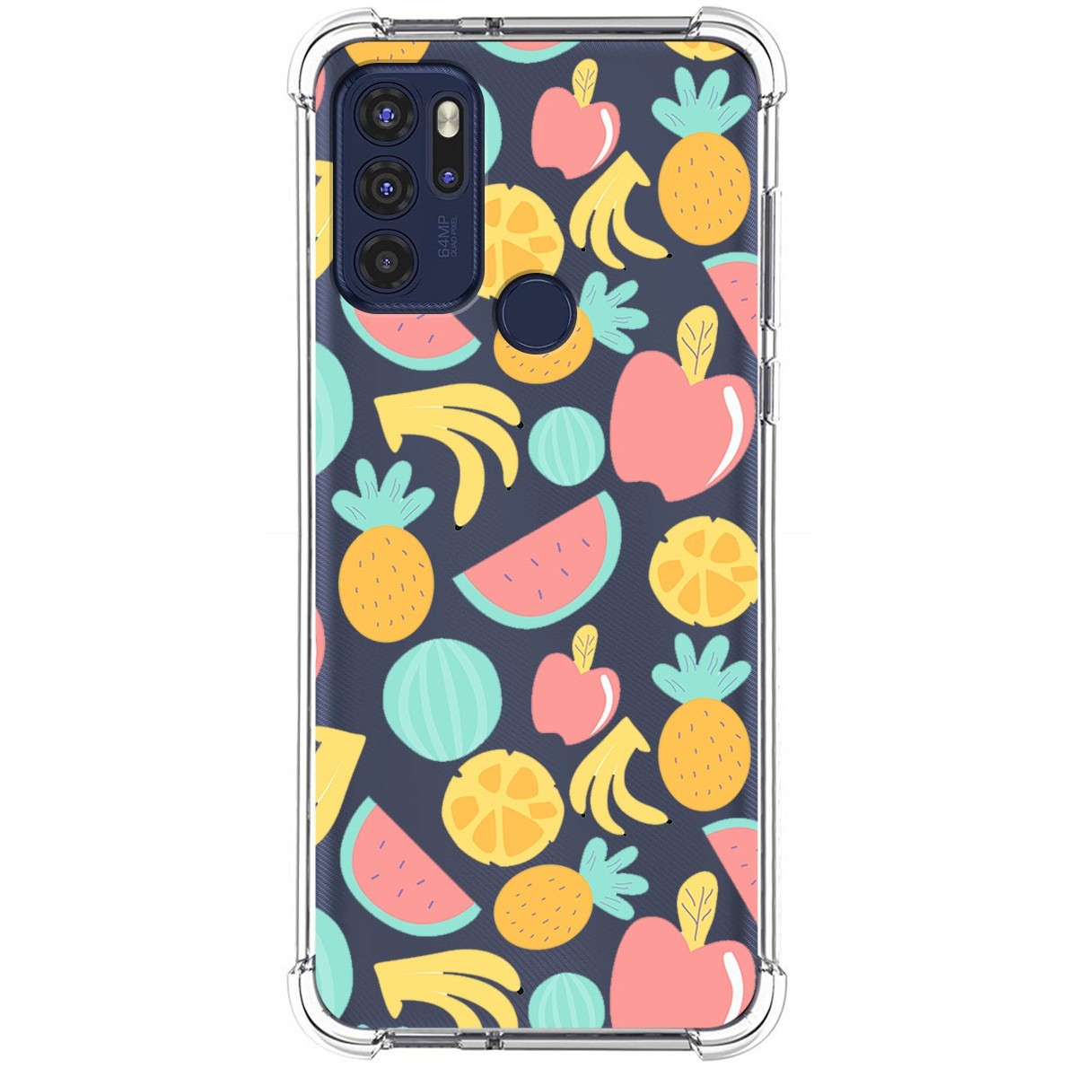 Funda Silicona Antigolpes para Motorola Moto G60s diseño Frutas 02 Dibujos