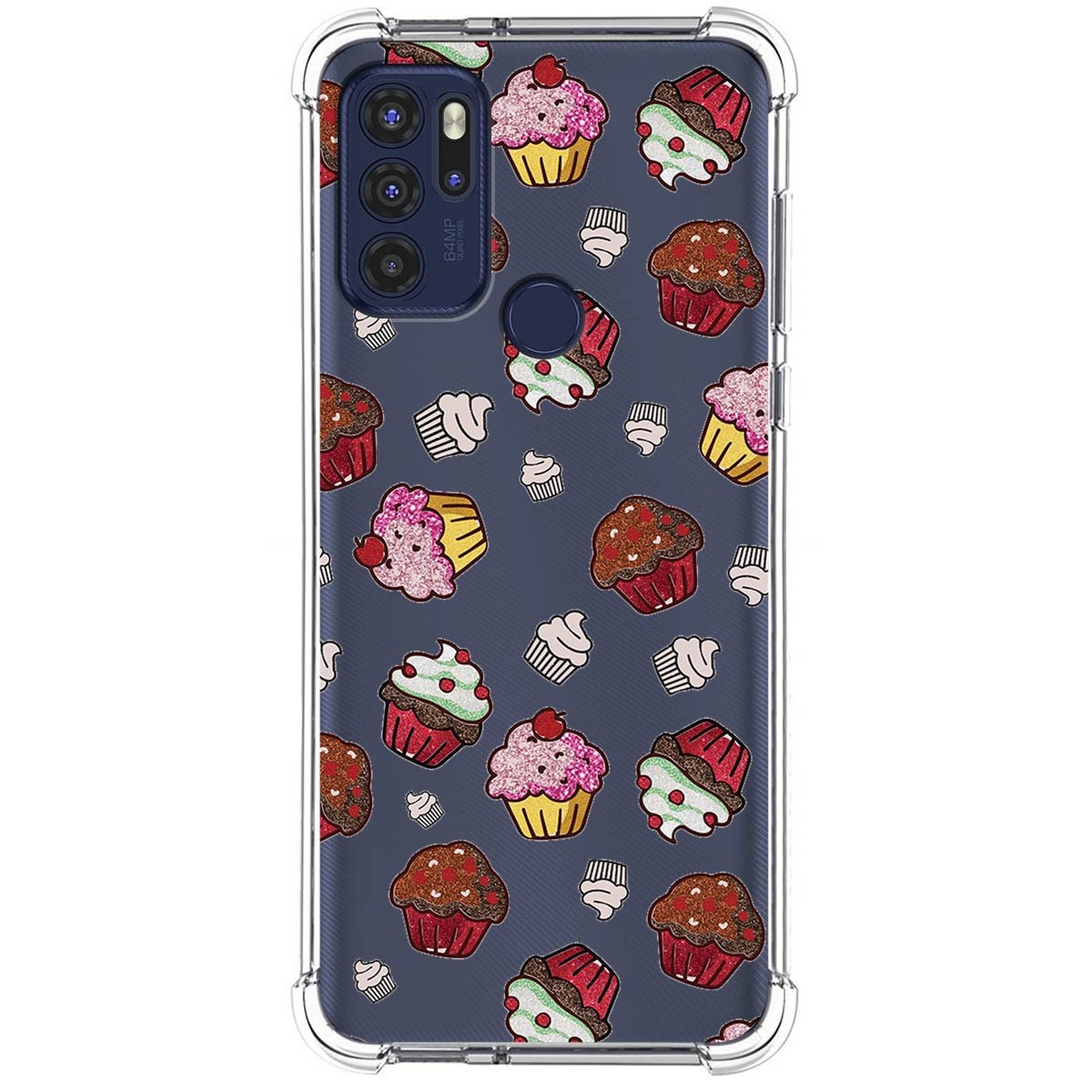 Funda Silicona Antigolpes para Motorola Moto G60s diseño Muffins Dibujos