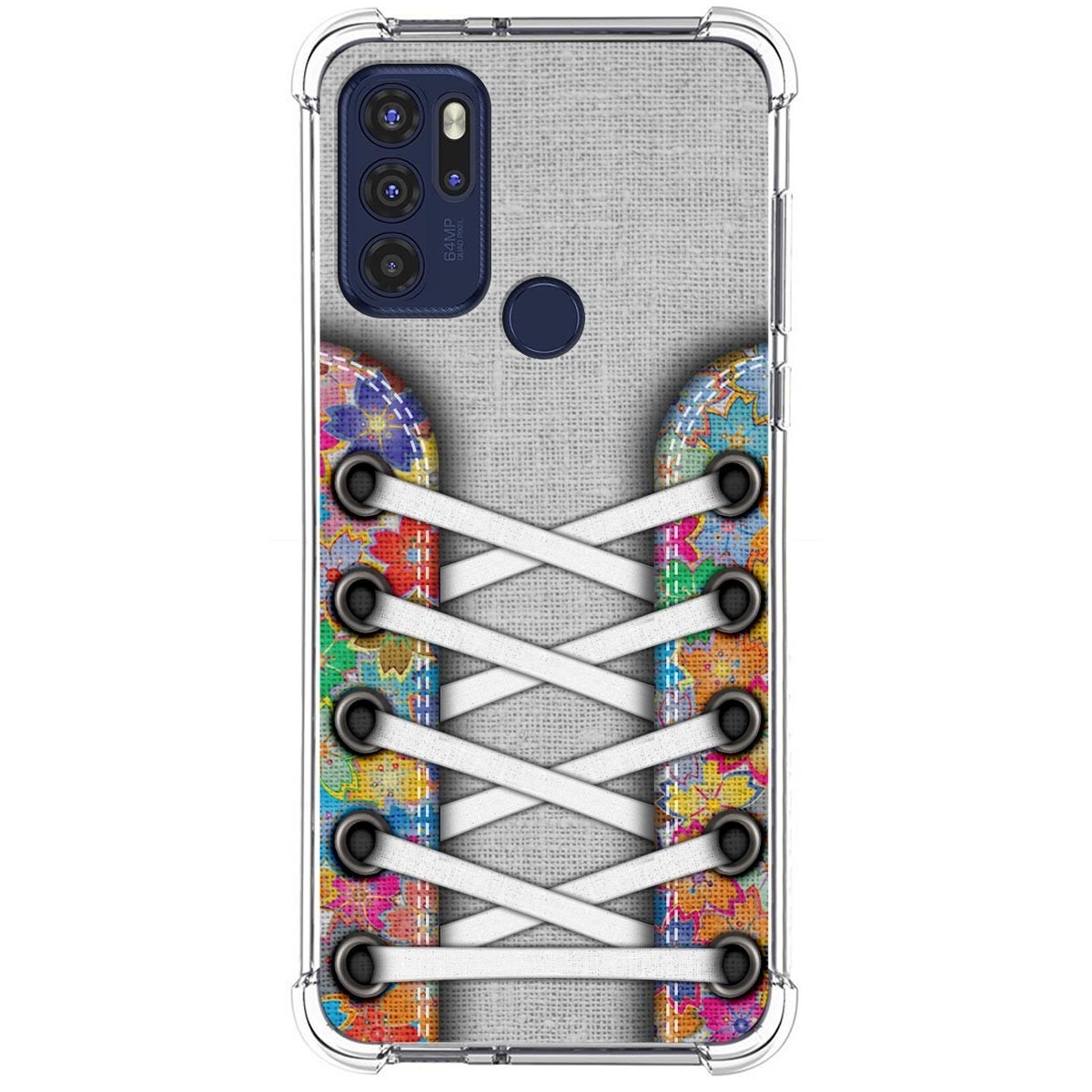 Funda Silicona Antigolpes para Motorola Moto G60s diseño Zapatillas 04 Dibujos