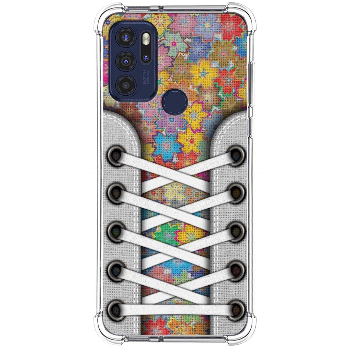 Funda Silicona Antigolpes para Motorola Moto G60s diseño Zapatillas 05 Dibujos