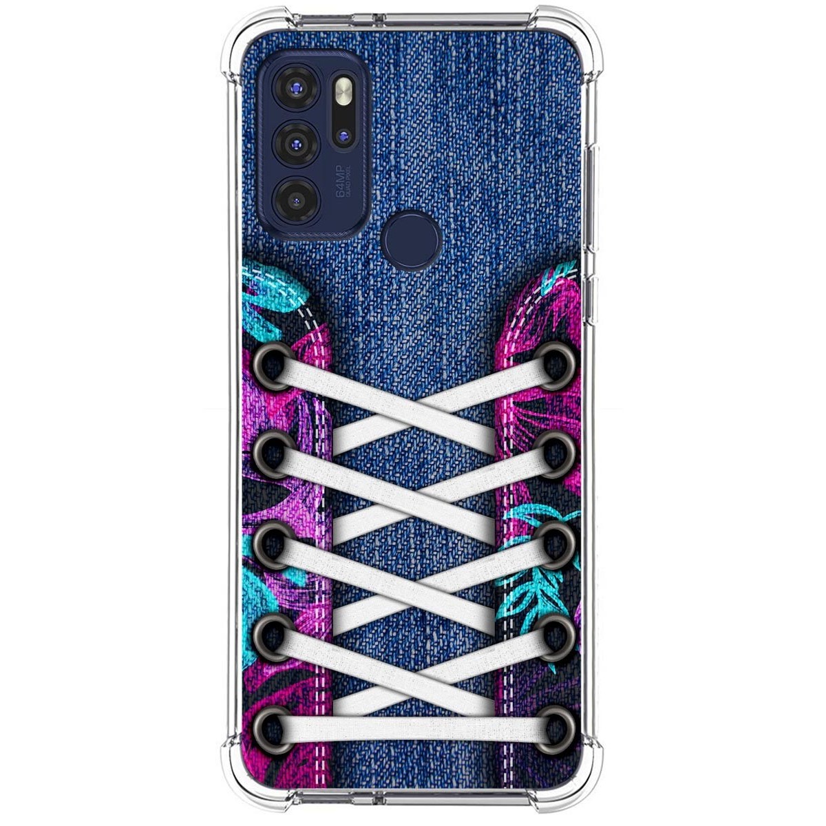 Funda Silicona Antigolpes para Motorola Moto G60s diseño Zapatillas 06 Dibujos