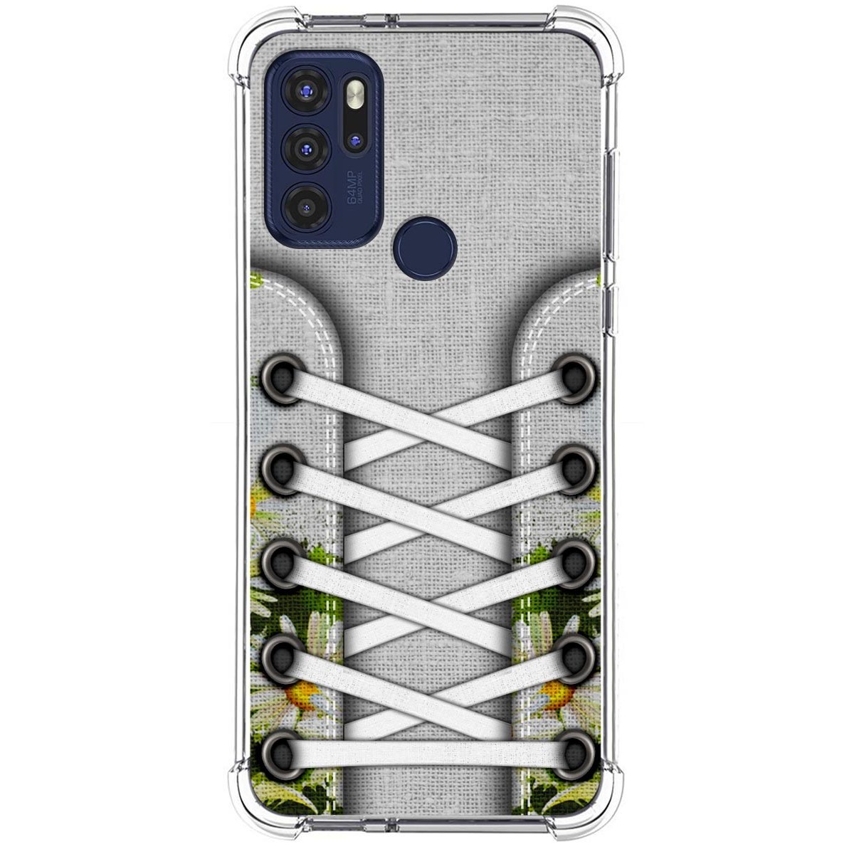 Funda Silicona Antigolpes para Motorola Moto G60s diseño Zapatillas 08 Dibujos
