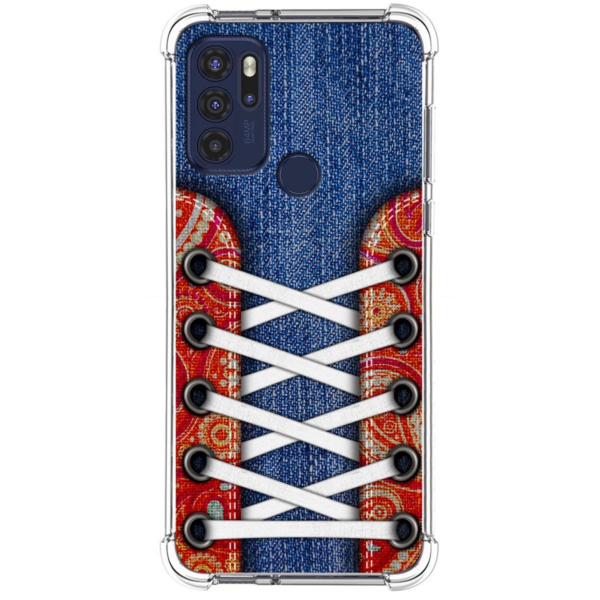 Funda Silicona Antigolpes para Motorola Moto G60s diseño Zapatillas 11 Dibujos
