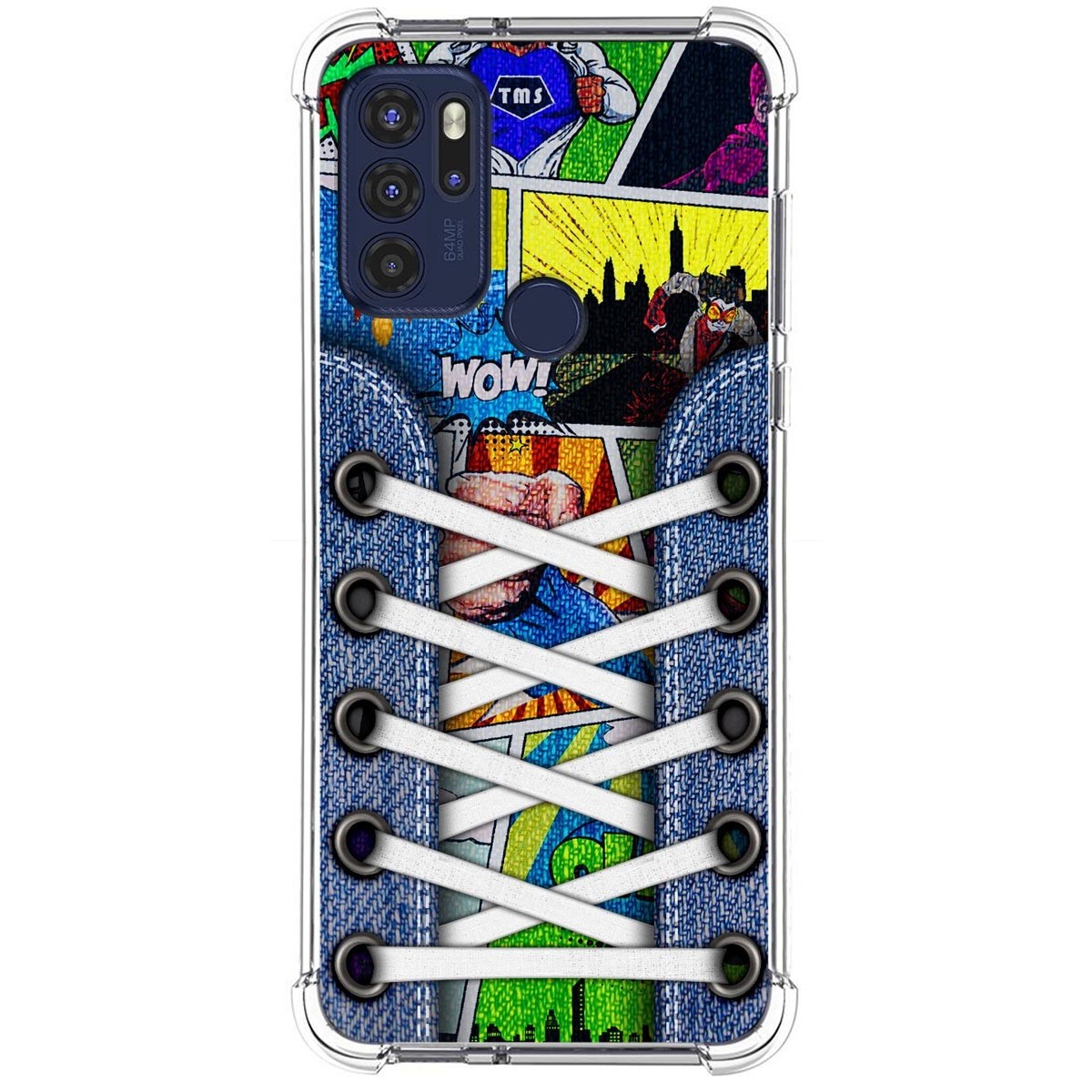 Funda Silicona Antigolpes para Motorola Moto G60s diseño Zapatillas 14 Dibujos