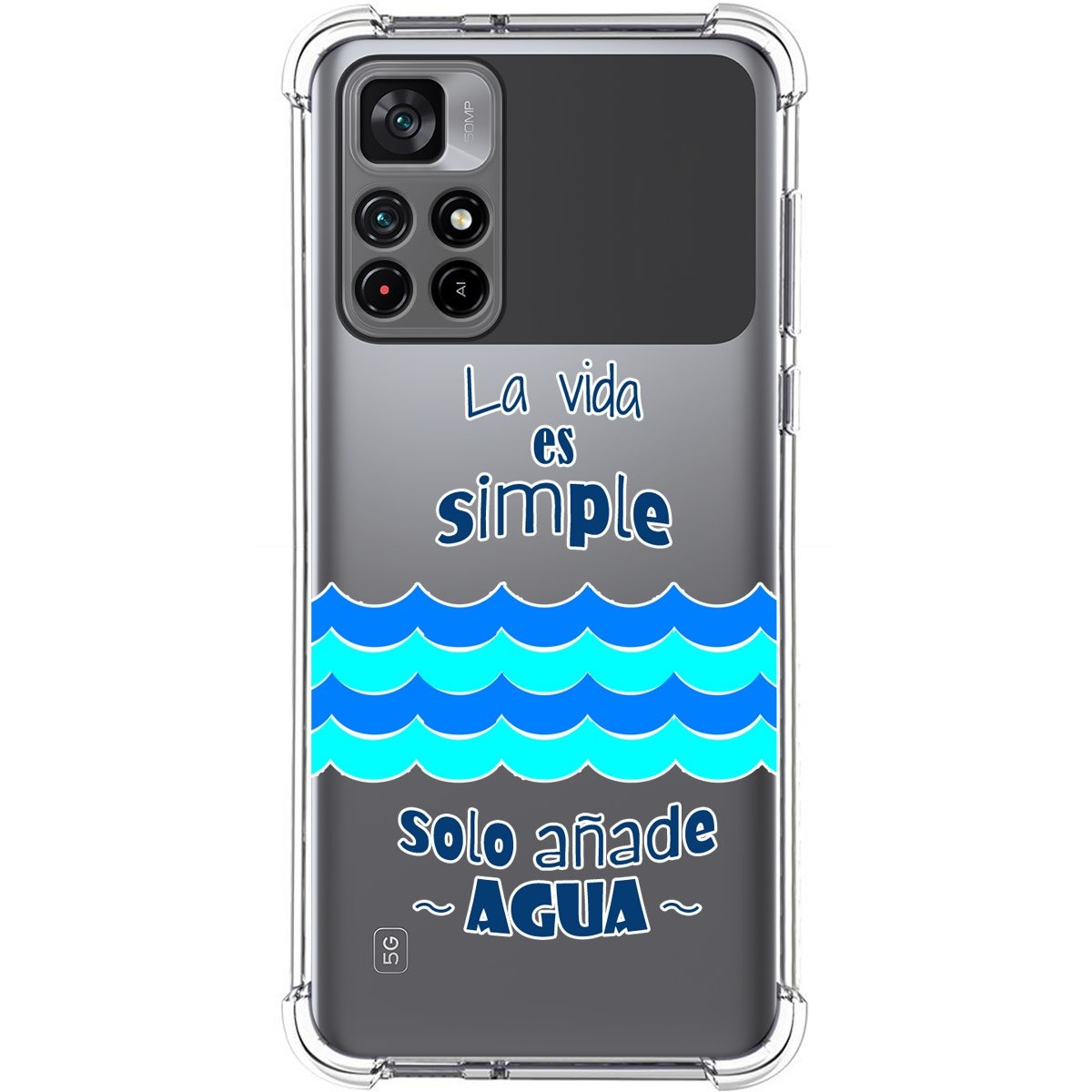 Funda Silicona Antigolpes para Xiaomi POCO M4 Pro 5G diseño Agua Dibujos