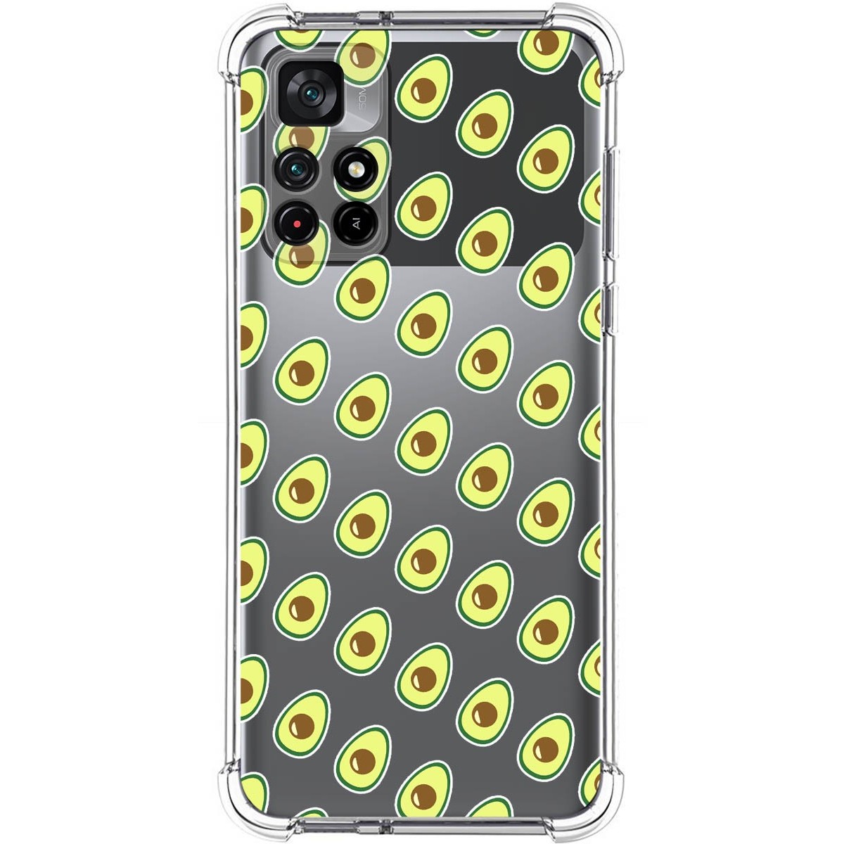 Funda Silicona Antigolpes para Xiaomi POCO M4 Pro 5G diseño Aguacate Dibujos