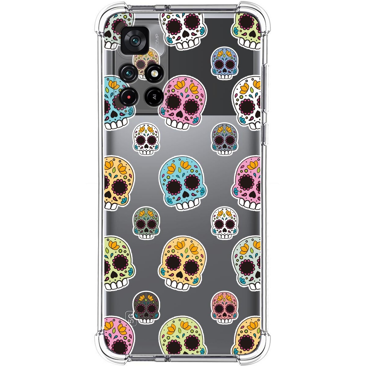 Funda Silicona Antigolpes para Xiaomi POCO M4 Pro 5G diseño Catrina Dibujos