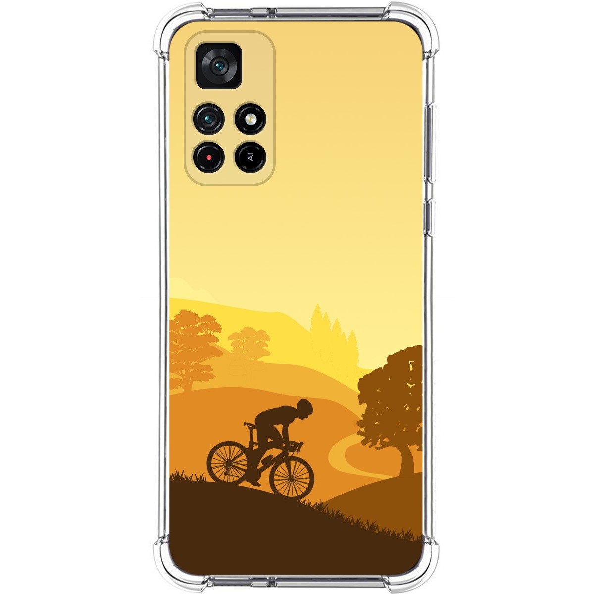 Funda Silicona Antigolpes para Xiaomi POCO M4 Pro 5G diseño Ciclista Dibujos