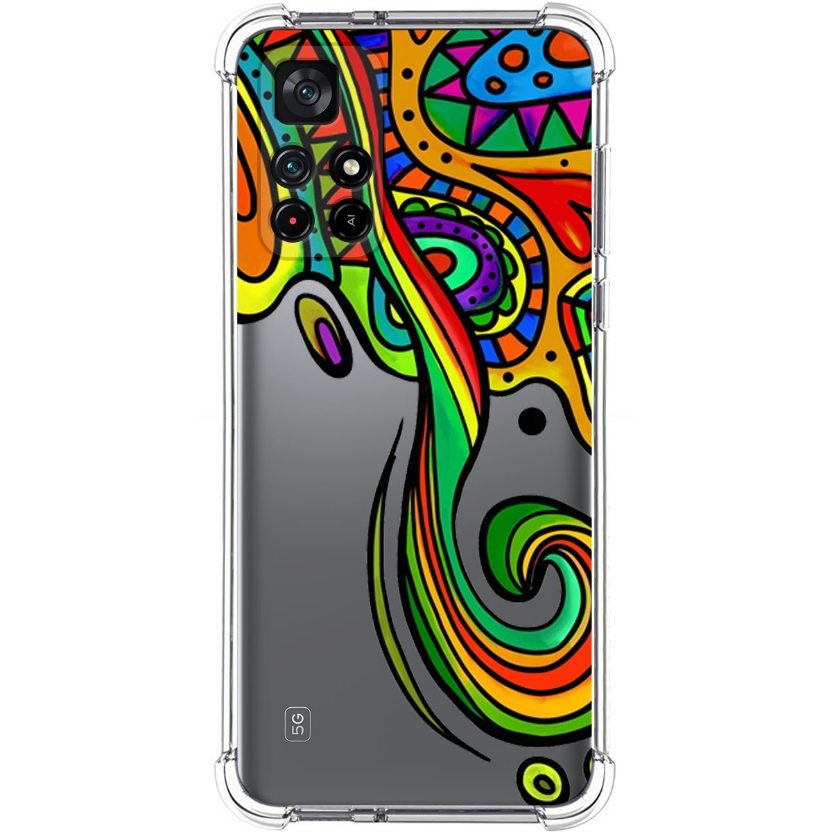 Funda Silicona Antigolpes para Xiaomi POCO M4 Pro 5G diseño Colores Dibujos