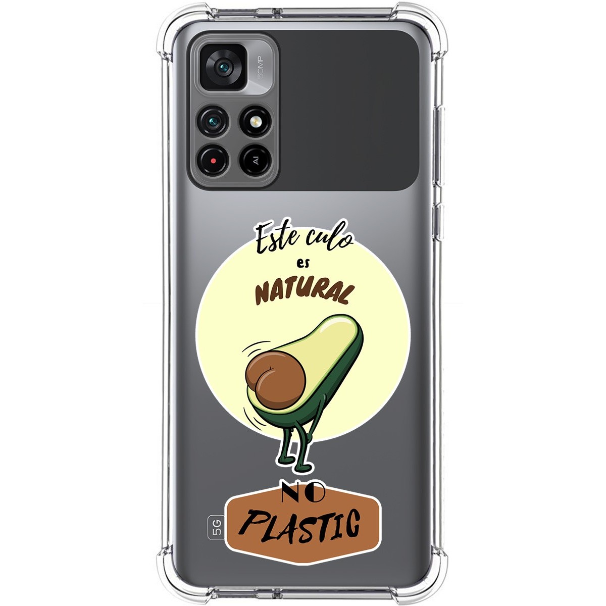 Funda Silicona Antigolpes para Xiaomi POCO M4 Pro 5G diseño Culo Natural Dibujos