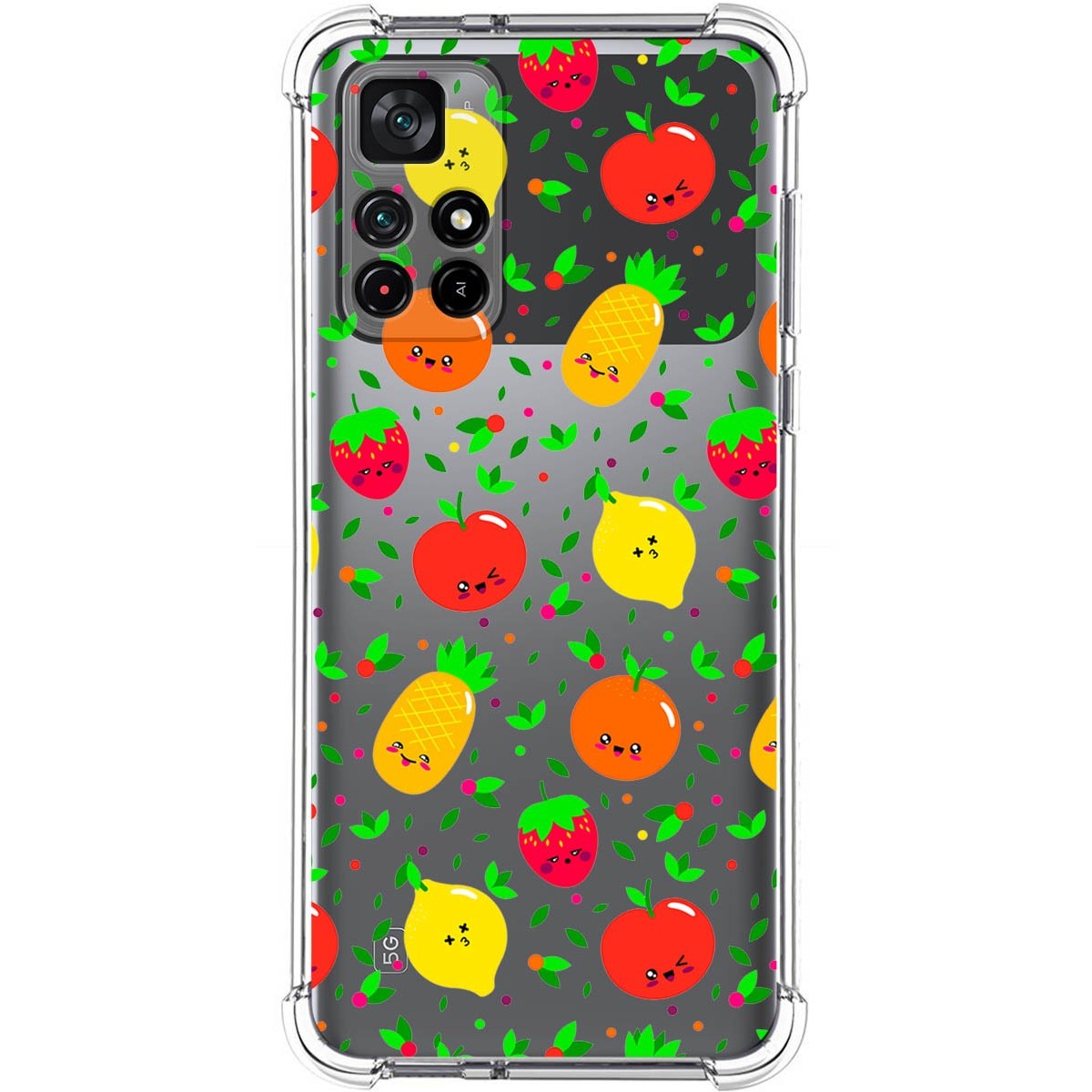 Funda Silicona Antigolpes para Xiaomi POCO M4 Pro 5G diseño Frutas 01 Dibujos