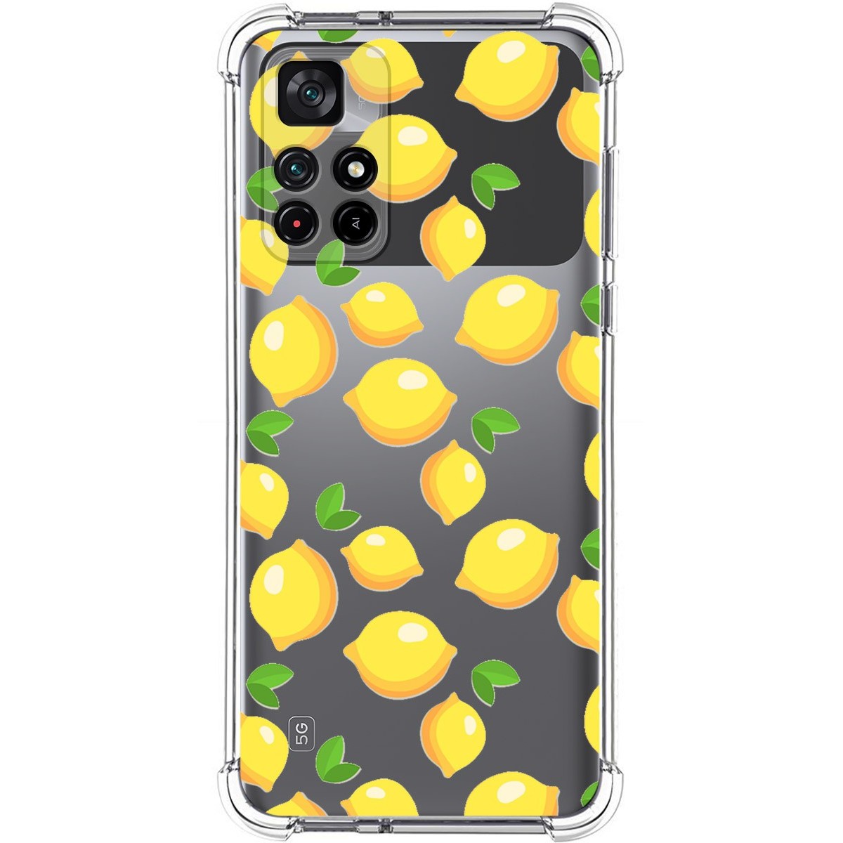 Funda Silicona Antigolpes para Xiaomi POCO M4 Pro 5G diseño Limones Dibujos