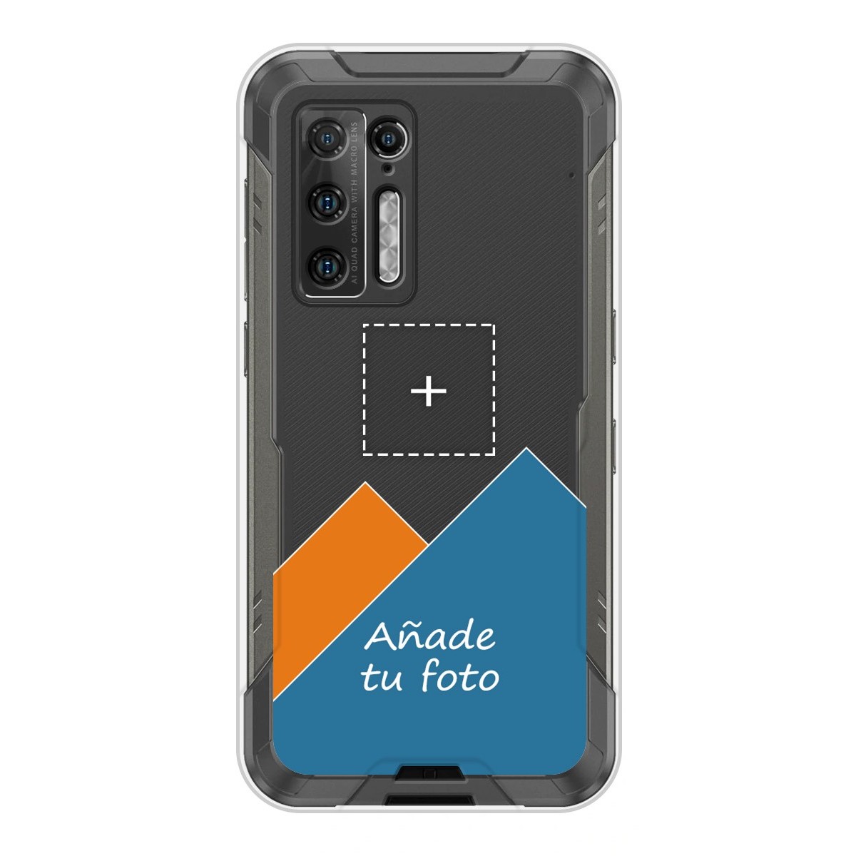 Personaliza tu Funda Silicona Gel Tpu Transparente con tu Fotografia para Doogee S97 Pro Dibujo Personalizada