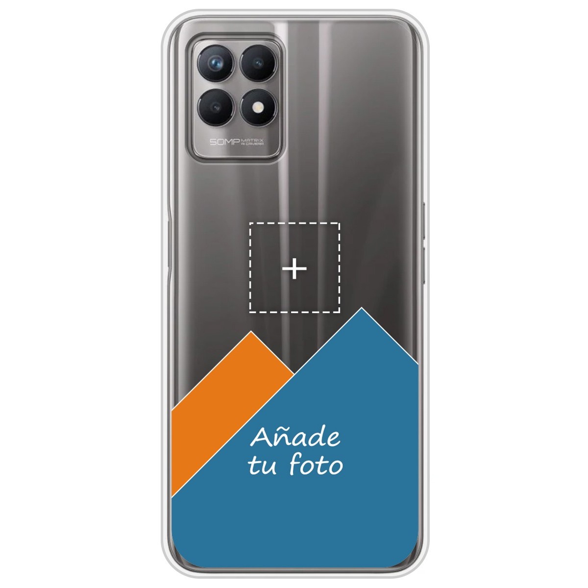 Personaliza tu Funda Silicona Gel Tpu Transparente con tu Fotografia para Realme 8i Dibujo Personalizada