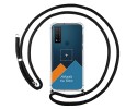 Personaliza tu Funda Colgante Transparente para TCL 20 R 5G con Cordon Negro Dibujo Personalizada