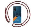 Personaliza tu Funda Colgante Transparente para TCL 20 R 5G con Cordon Rosa / Dorado Dibujo Personalizada