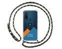 Personaliza tu Funda Colgante Transparente para TCL 20 R 5G con Cordon Verde / Dorado Dibujo Personalizada