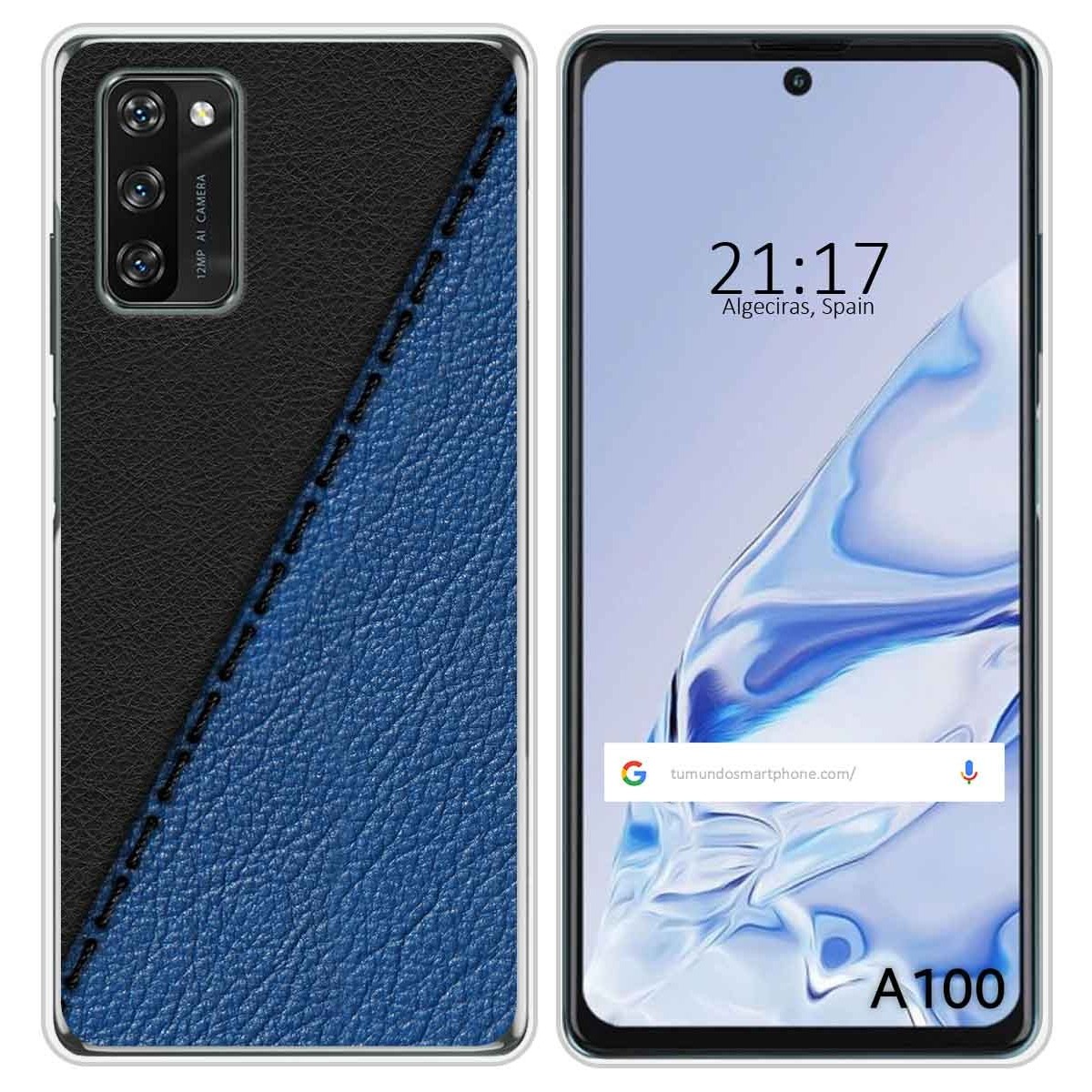 Funda Silicona para Blackview A100 diseño Cuero 02 Dibujos