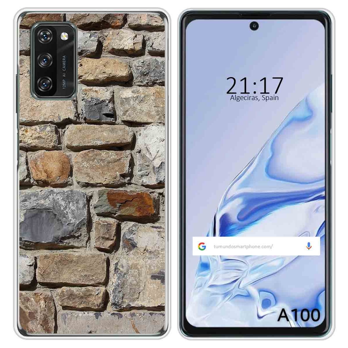 Funda Silicona para Blackview A100 diseño Ladrillo 03 Dibujos